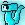 Cyan pixel art