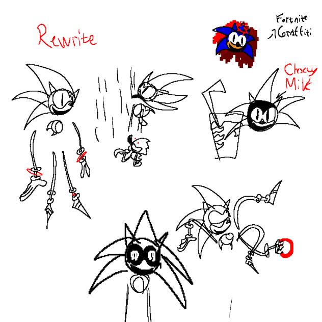 Rewrite doodles (And sunky)