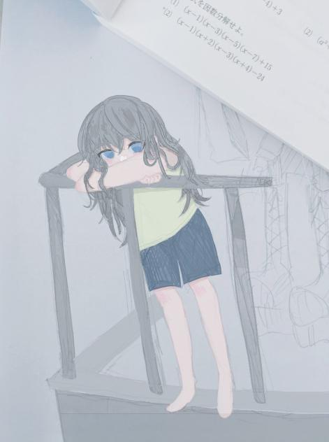 無題　青