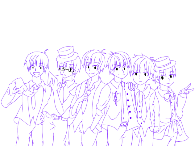 おそ松さん 線画 自分絵 Ibispaint