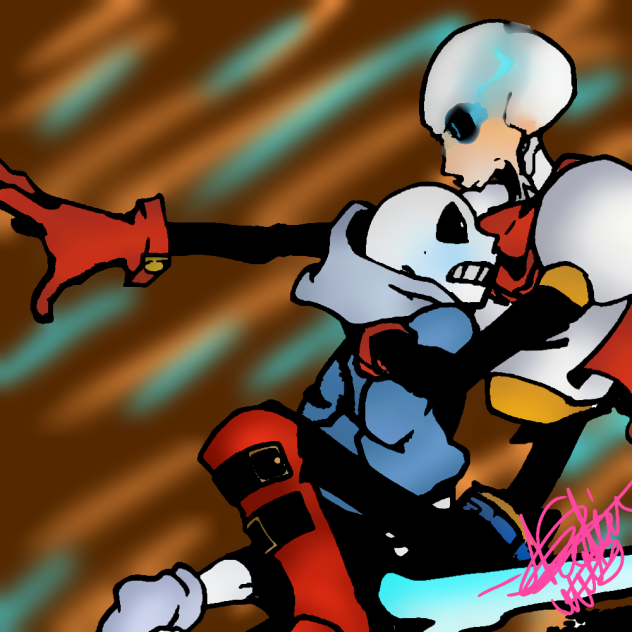 papyrus protecting sans from harm