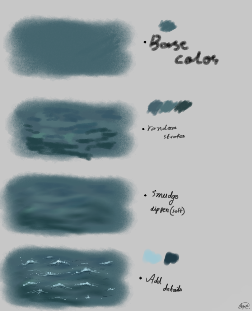 random ocean tutorial - ibisPaint