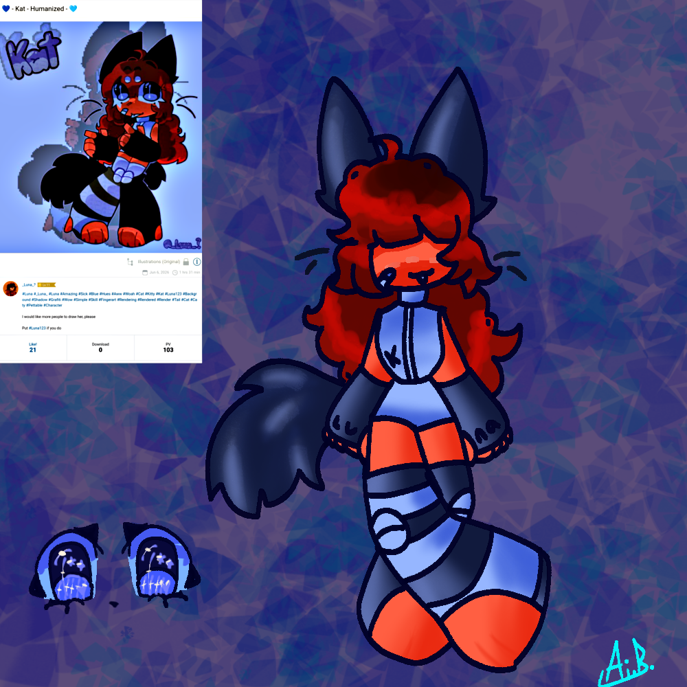 Kat! 💙🩵 - ibisPaint