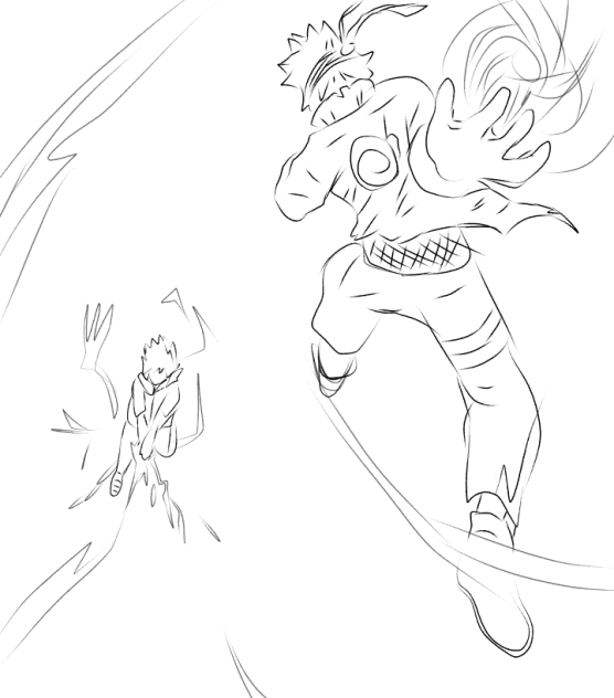 naruto vs sasuke - ibisPaint