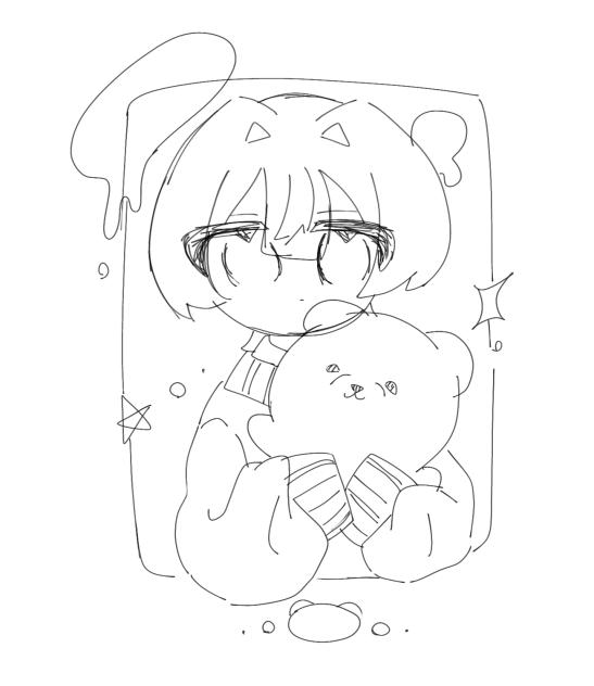 くまの線画