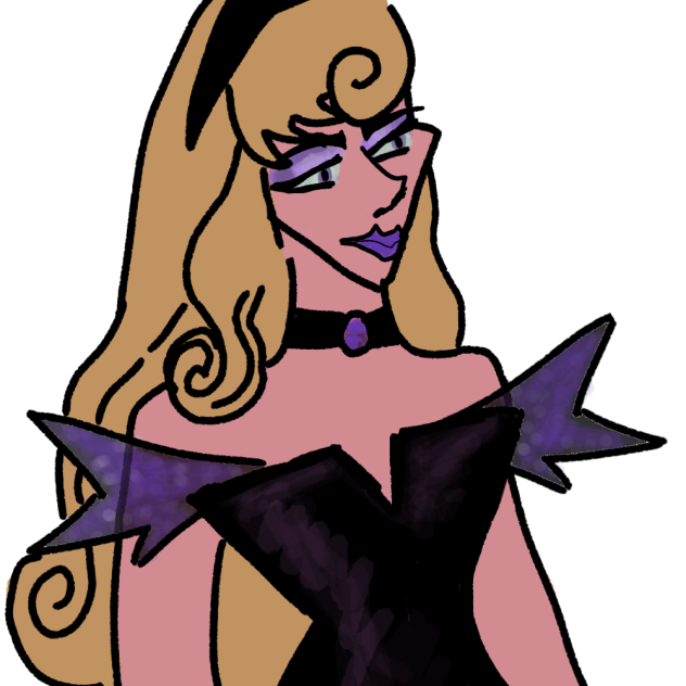 Sleeping beauty if she was a villan