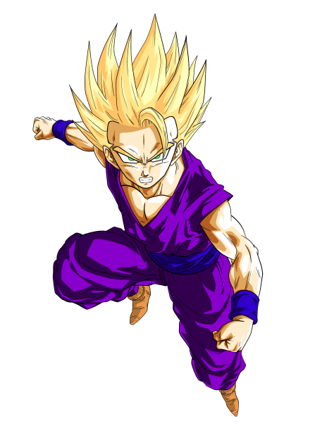 ドラゴンボール 悟飯 色塗ってみた
