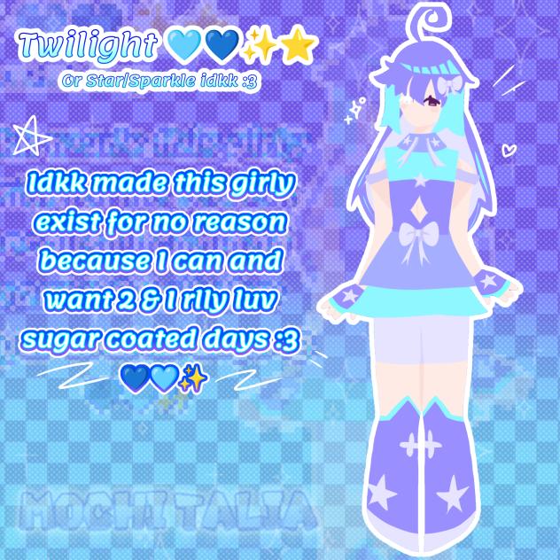 Fanmade scd character idkk 0w0 ✨🩵💙