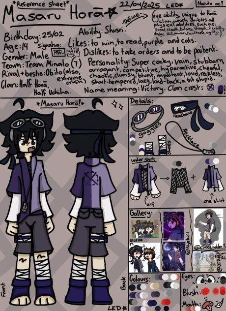 Masaru’s ref sheet