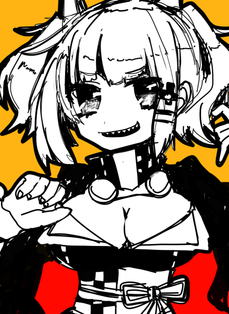 月ちゃん落書きしたよ