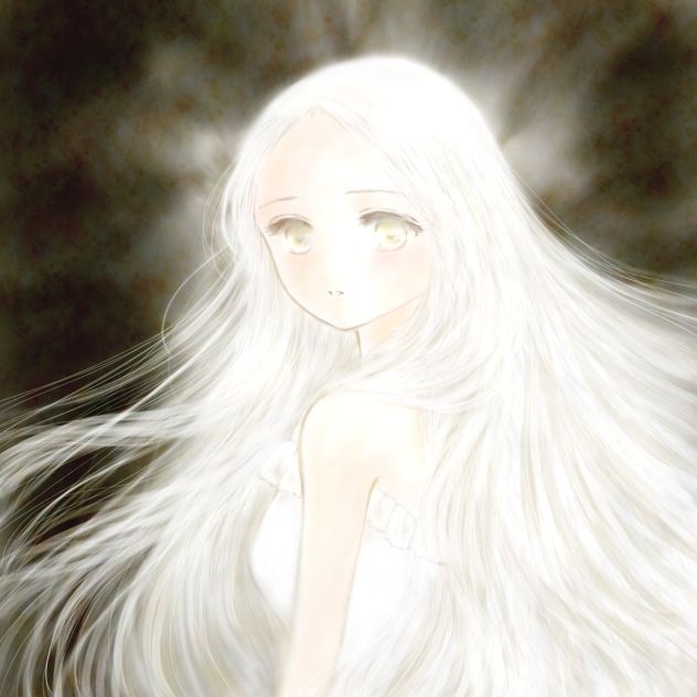 絹糸の擬人化少女。