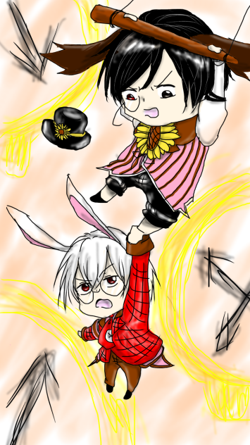 モノクロな2人