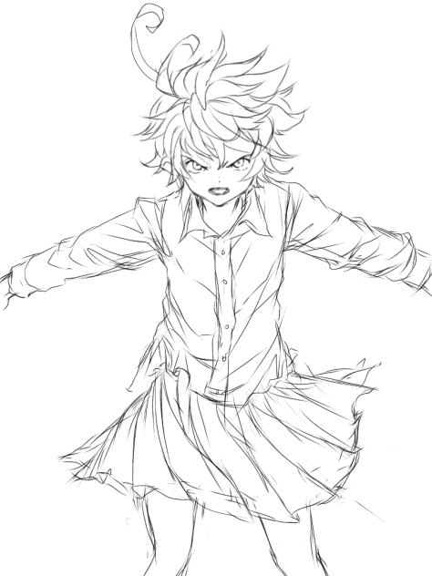 模写 (エマ)5巻表紙より