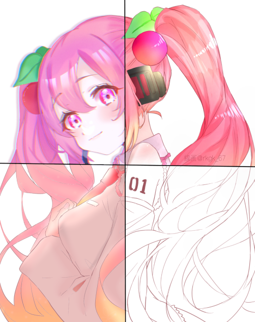 桜ミクちゃん！合作🌸
