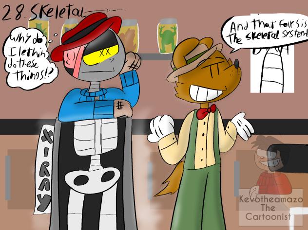 Inktober 2025 day 28 skeletal