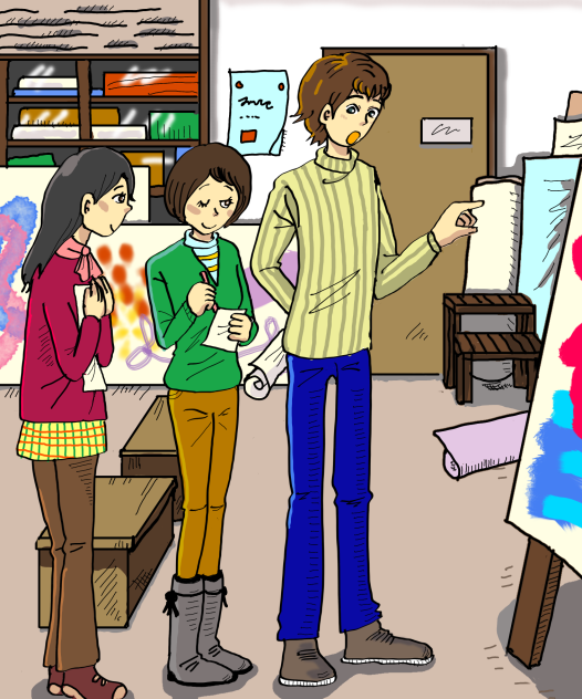 新米講師と女子学生