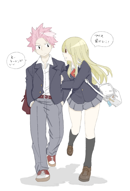 Natsu & Lucy Coloring Page