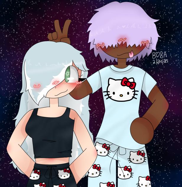 ~•{B♡BA and Adrian having a sleepover}•~