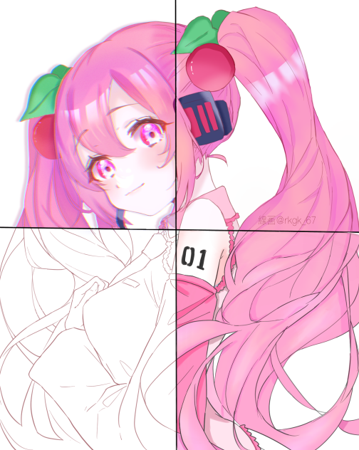 塗り絵合作〜！