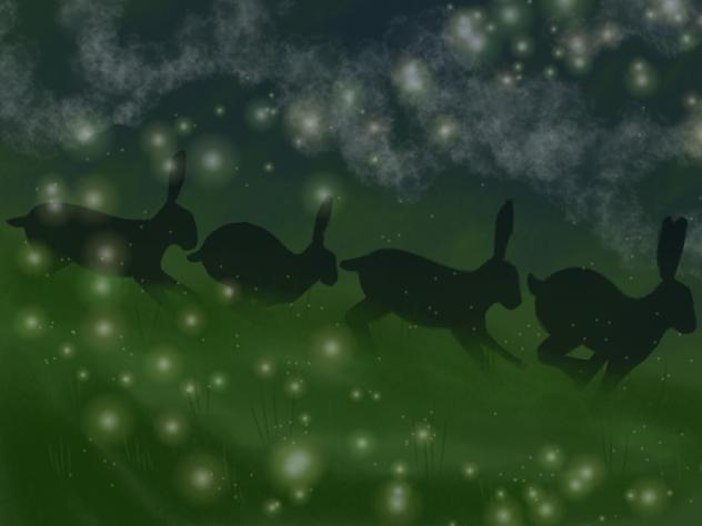 rabbits runnin - ibisPaint