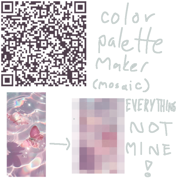 Color Palette Maker or Mosaic QR CODE