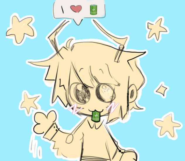 tamari waves at you, eats battery