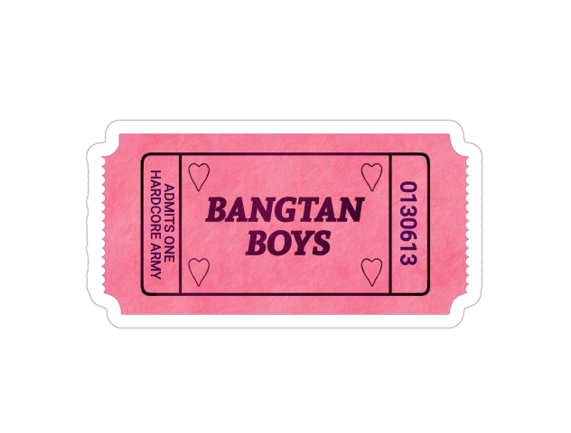 BTS Ticket Sticker