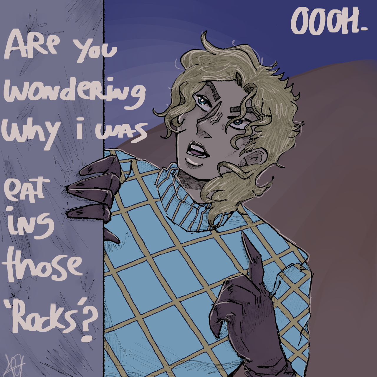 dinosaur man being silly - ibisPaint