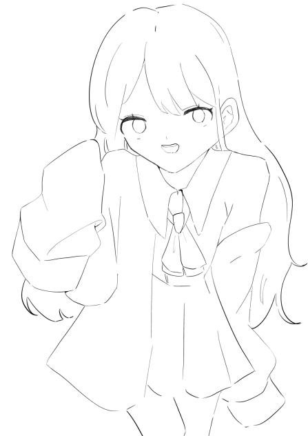 花さん線画