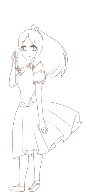 【線画】アリス