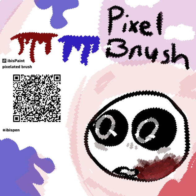 pixelated brush