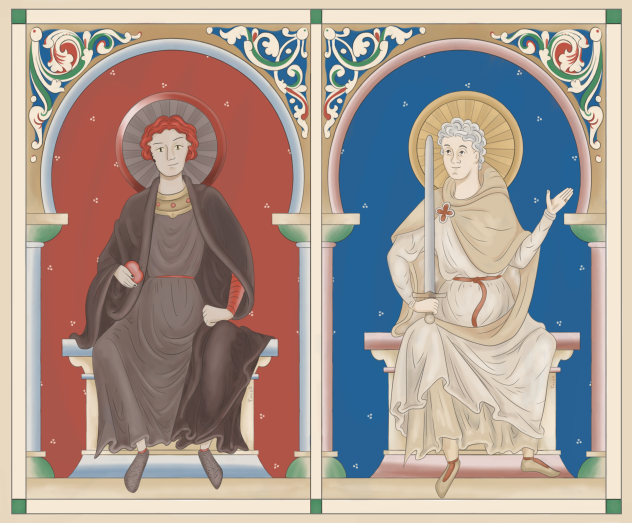 Good Omens in Medieval style