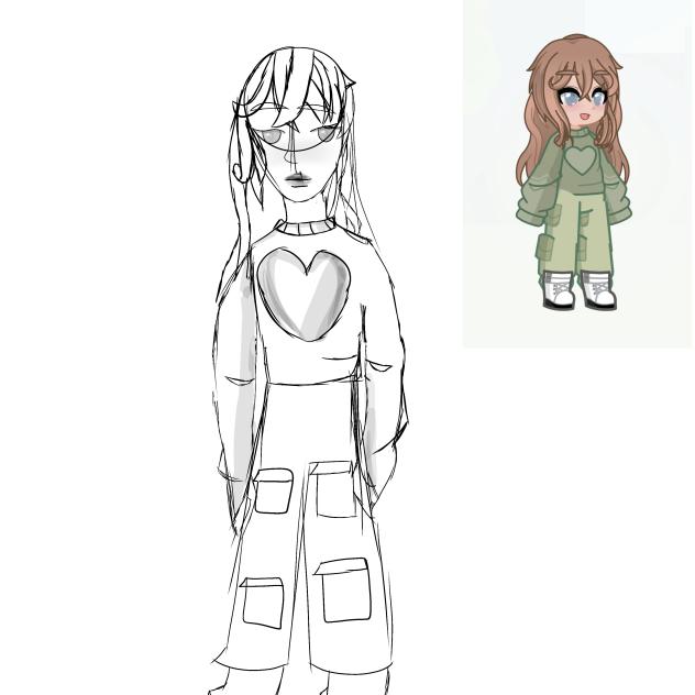 Lil sketch of my gacha persona