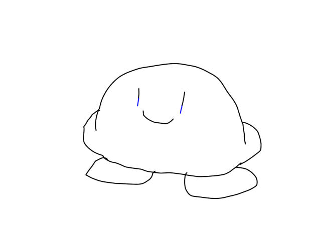 手書きのカービィ