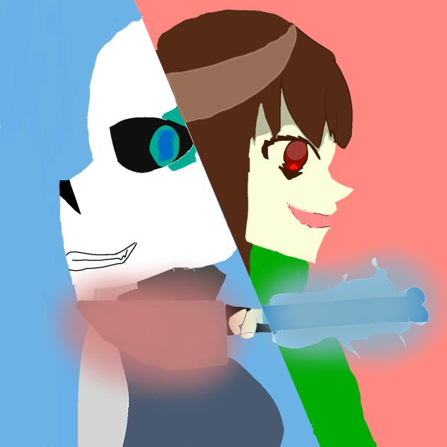 Sans vs Chara - ibisPaint