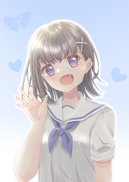 青色セーラー服