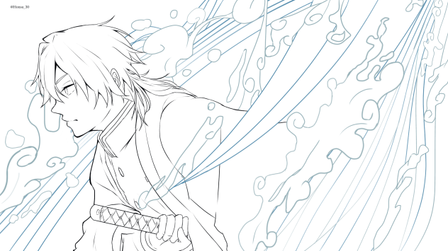 冨岡義勇　線画