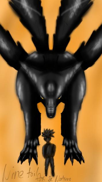 nine tail fox&naturo - ibisPaint