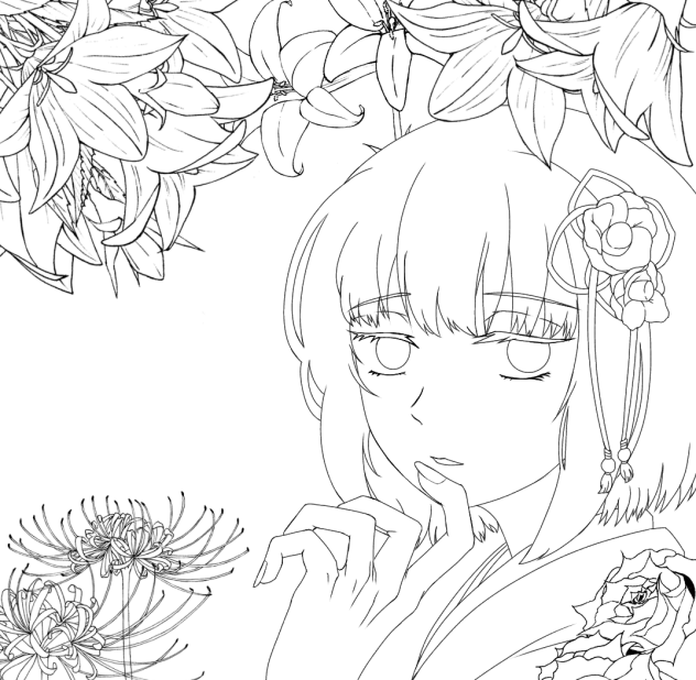 フリー線画