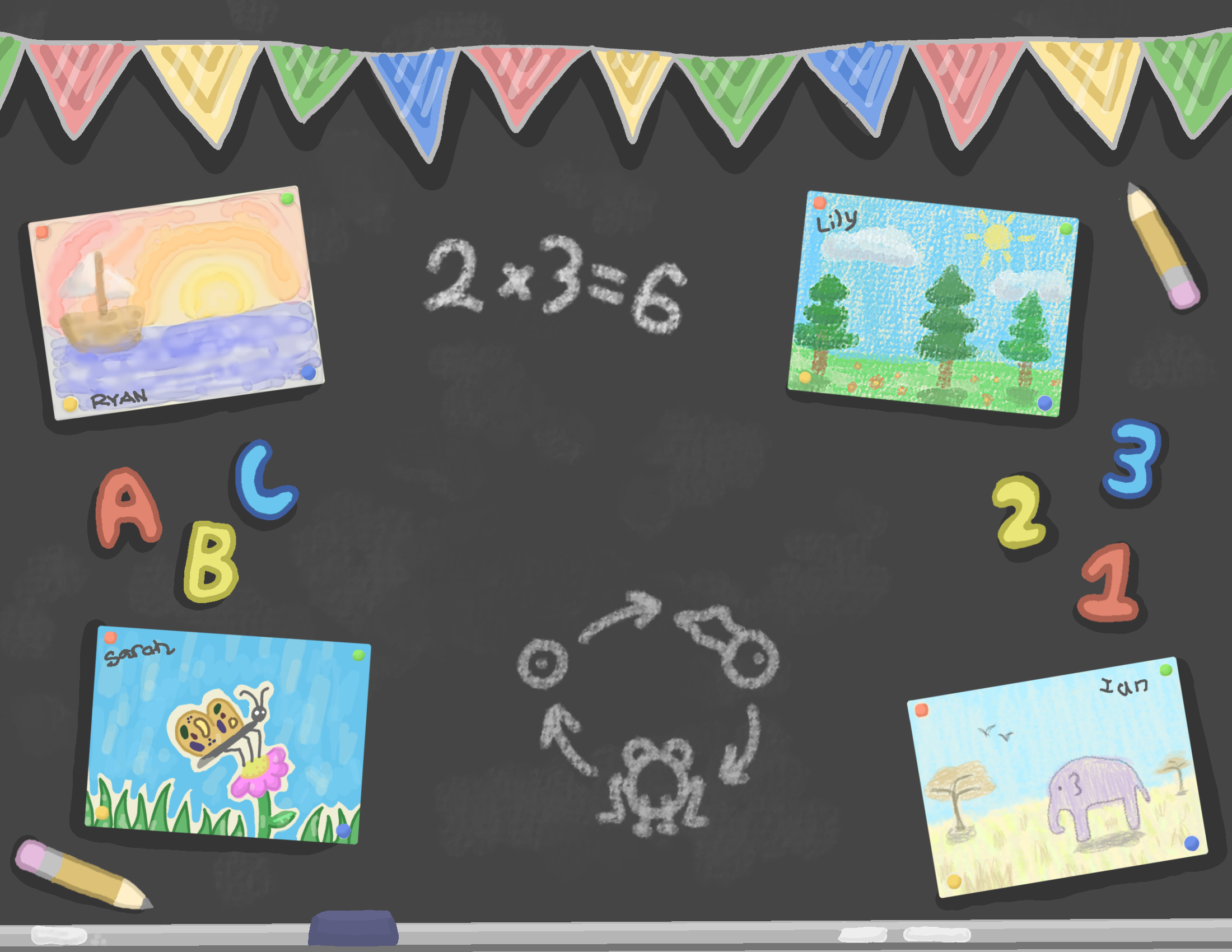 Blackboard Background - ibisPaint