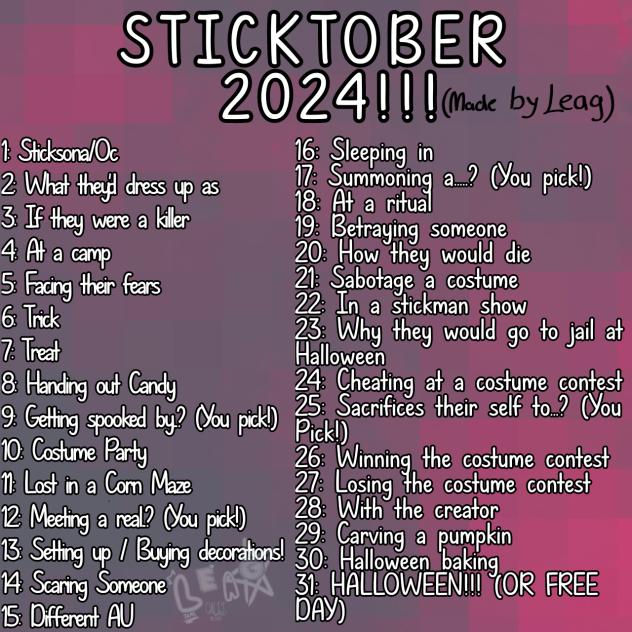 STICKTOBER 2024!!!