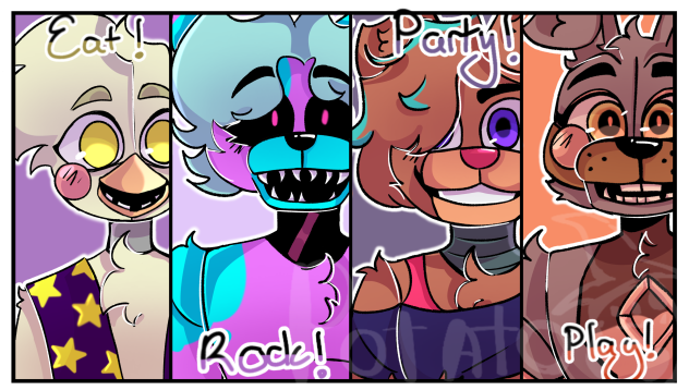 •FNAF AU poster•