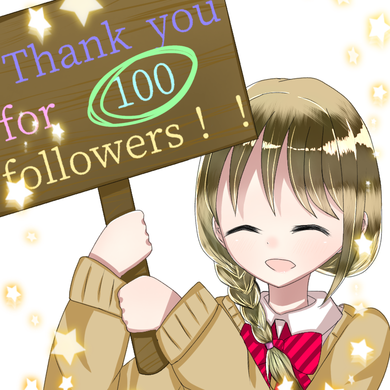 フォロワーさん100人突破記念イラスト Ibispaint