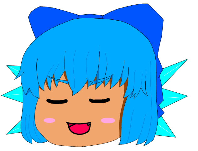 ゆっくりチルノ(日焼けver)