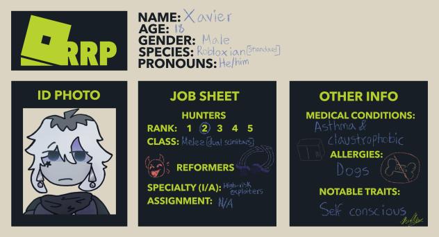 Xavier ID card