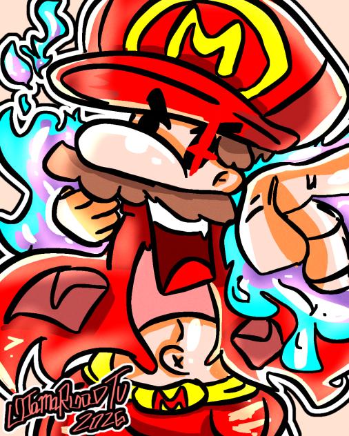 Blue Fire Super Mario