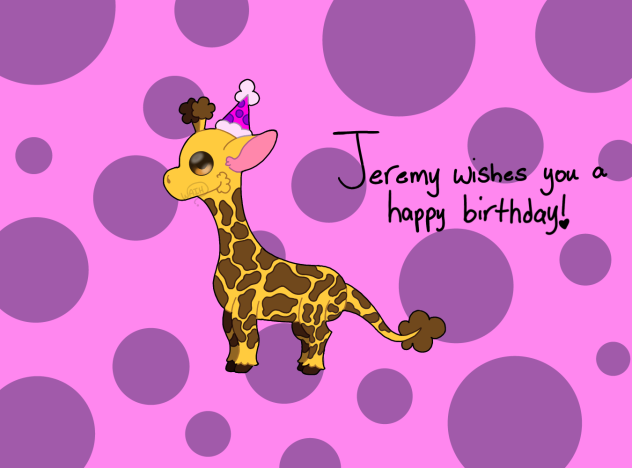Jeremy’s Birthday Message - Art
