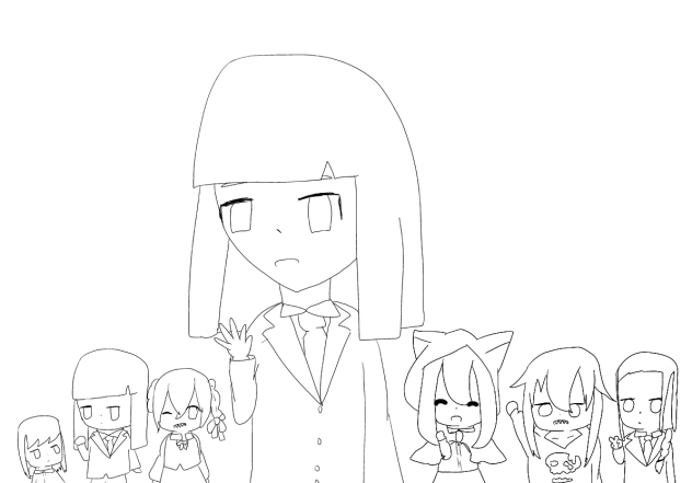 線画！