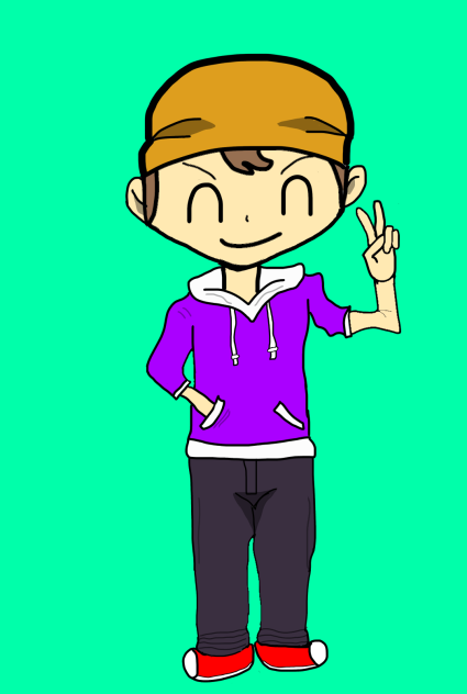 妖怪ウオッチ 笑ってピースしてる鉄平くん