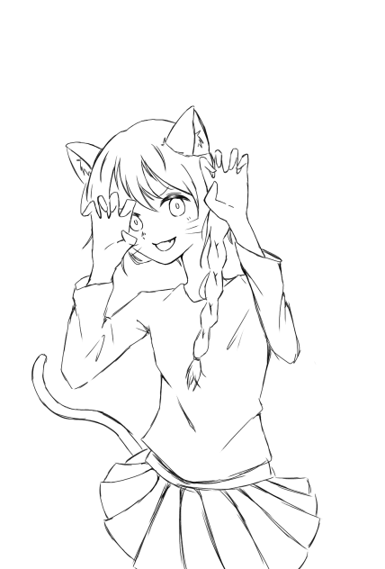 千夏ちゃん塗り絵